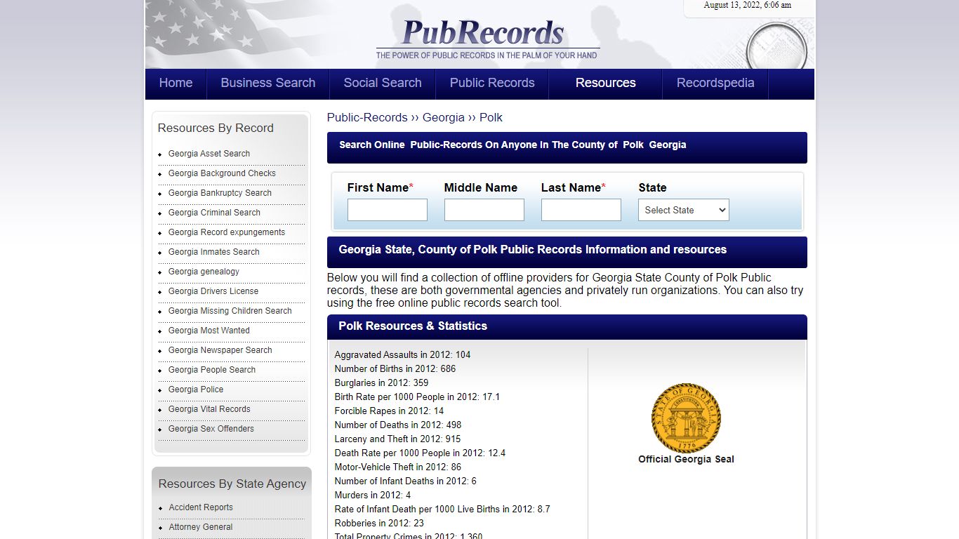 Polk County, Georgia Public Records